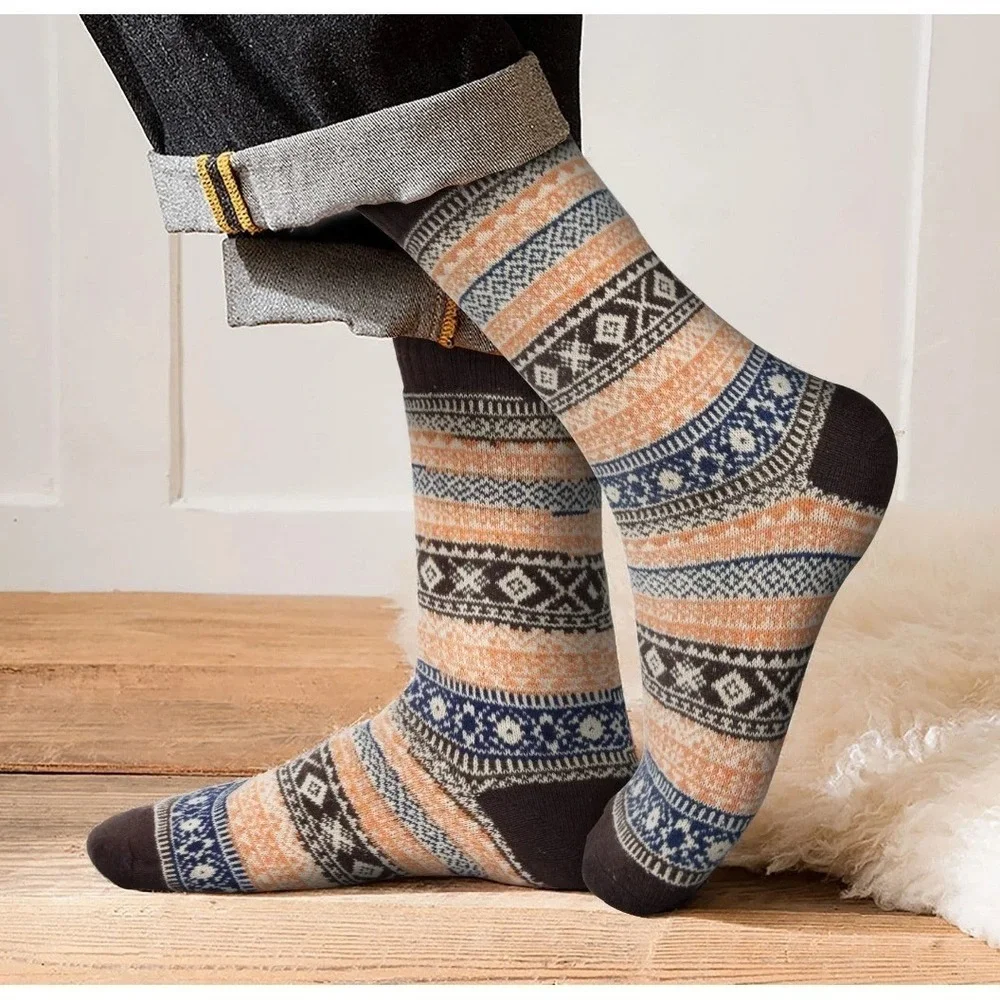 Paquete De 6 Pares De Calcetines unisex De Lana Merino Para Invierno Talla Única